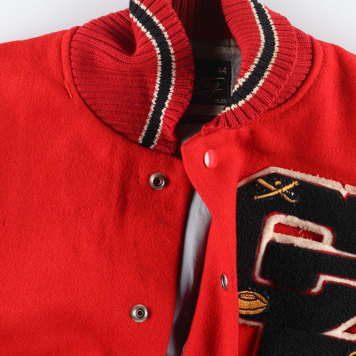 60'S Whiting Sleeve Leather Wool Stadium Jacket Award Jacket Varsity Jacket Men's L Vintage /eaa397568