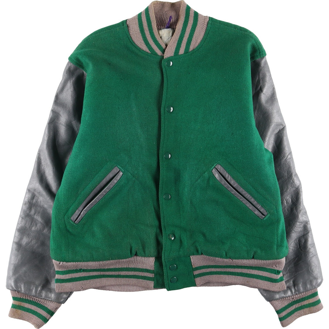 50s~60'S SPORT KING Leather Sleeve Wool Stadium Jacket Award Jacket Varsity Jacket Men's L Vintage /eaa397569
