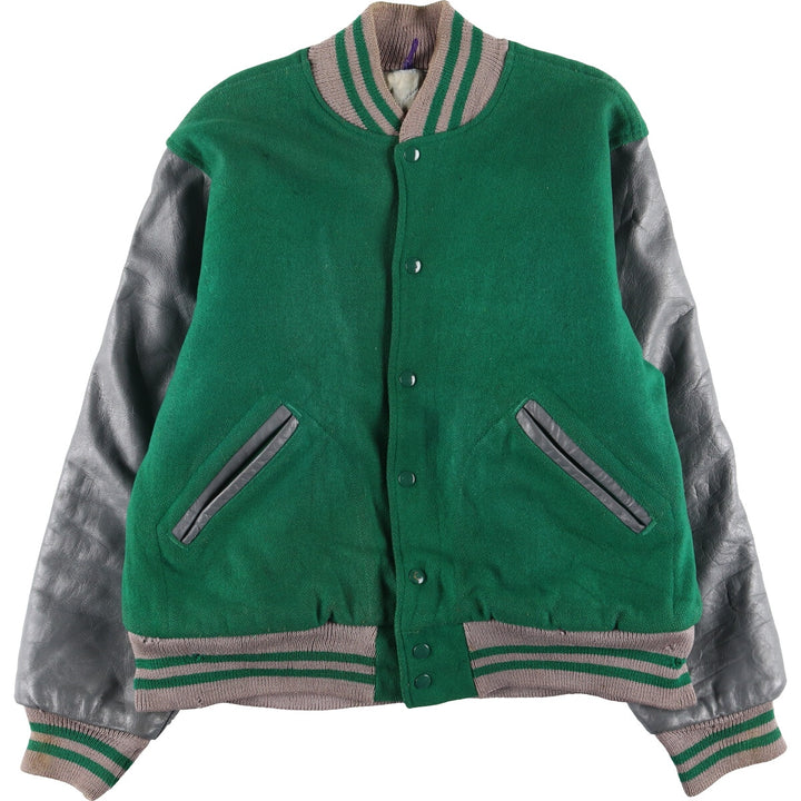 50s~60'S SPORT KING Leather Sleeve Wool Stadium Jacket Award Jacket Varsity Jacket Men's L Vintage /eaa397569