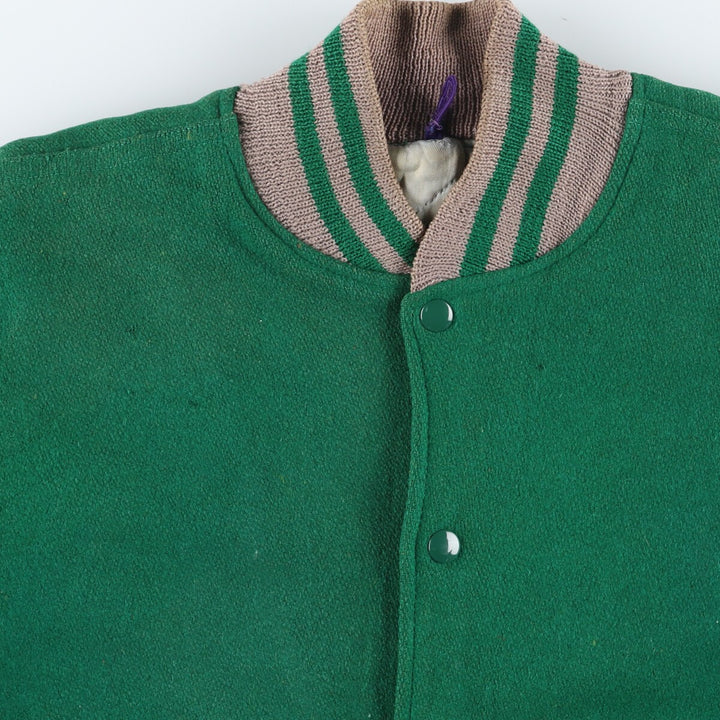 50s~60'S SPORT KING Leather Sleeve Wool Stadium Jacket Award Jacket Varsity Jacket Men's L Vintage /eaa397569