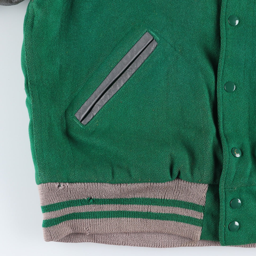 50s~60'S SPORT KING Leather Sleeve Wool Stadium Jacket Award Jacket Varsity Jacket Men's L Vintage /eaa397569