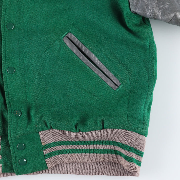 50s~60'S SPORT KING Leather Sleeve Wool Stadium Jacket Award Jacket Varsity Jacket Men's L Vintage /eaa397569