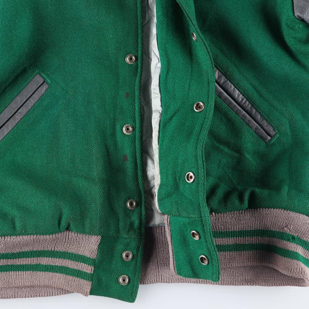 50s~60'S SPORT KING Leather Sleeve Wool Stadium Jacket Award Jacket Varsity Jacket Men's L Vintage /eaa397569