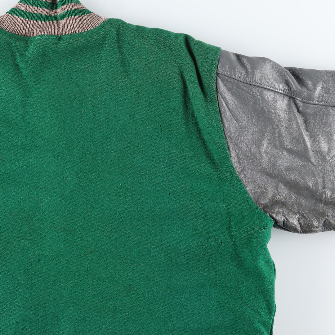 50s~60'S SPORT KING Leather Sleeve Wool Stadium Jacket Award Jacket Varsity Jacket Men's L Vintage /eaa397569