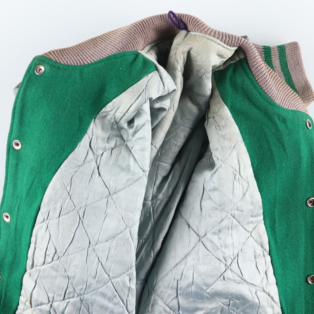 50s~60'S SPORT KING Leather Sleeve Wool Stadium Jacket Award Jacket Varsity Jacket Men's L Vintage /eaa397569