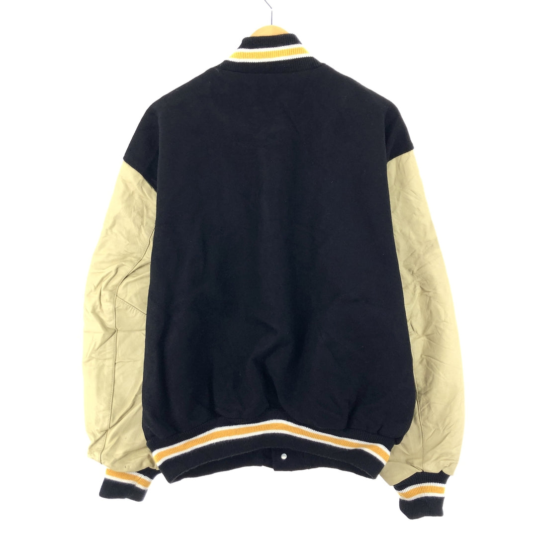 90'S ROCK CREEK ATHLETICS Wool Leather Sleeve Varsity Jacket Award Jacket Made in USA Men's XL /eaa397578