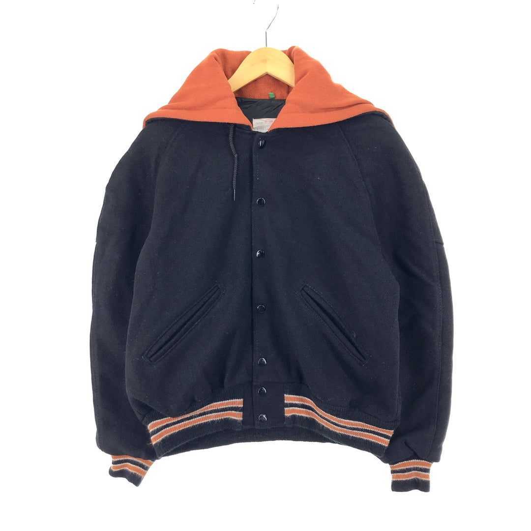 80'S DeLONG Back Patch Sailor Collar Wool Stadium Jacket Award Jacket Varsity Jacket Men's M /eaa397580