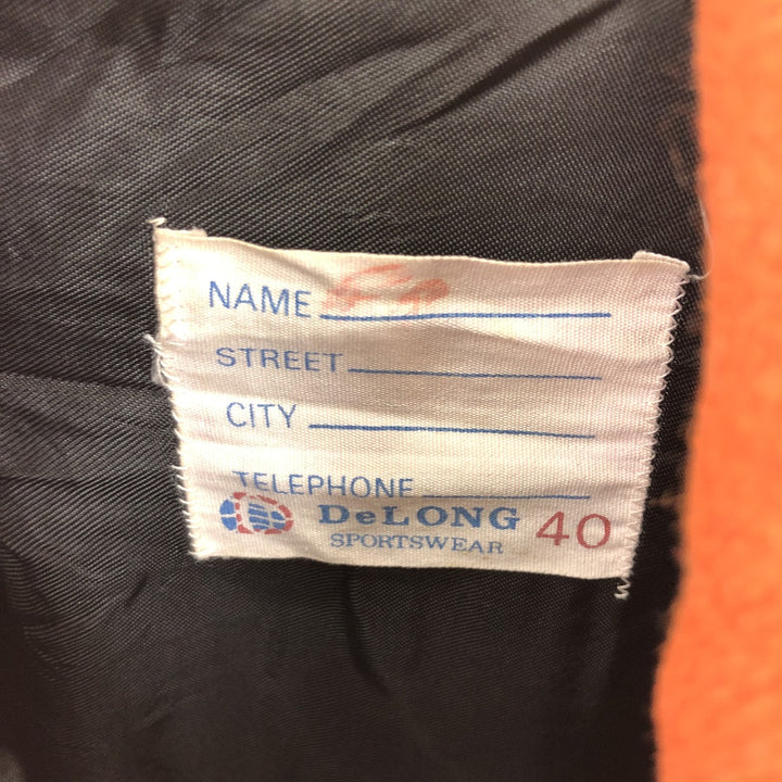 80'S DeLONG Back Patch Sailor Collar Wool Stadium Jacket Award Jacket Varsity Jacket Men's M /eaa397580