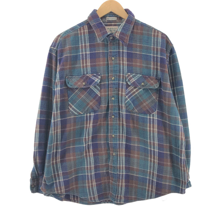 NORTHWEST TERRITORY Long Sleeve Heavy Flannel Check Shirt Men's XL /eaa397696