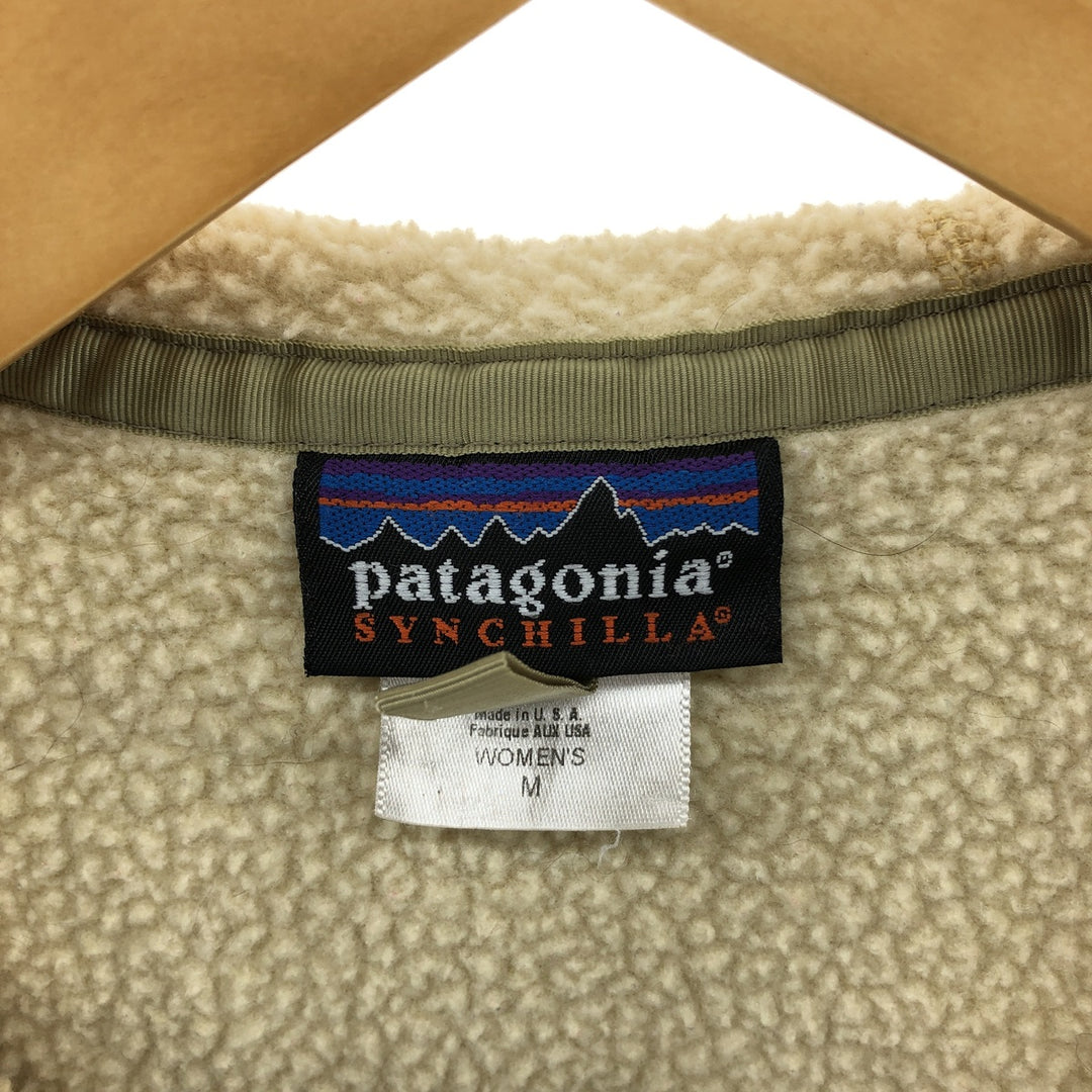 Patagonia SYNCHILLA 26505FA Fleece Full Zip Parka Made in USA Women's M /eaa397867