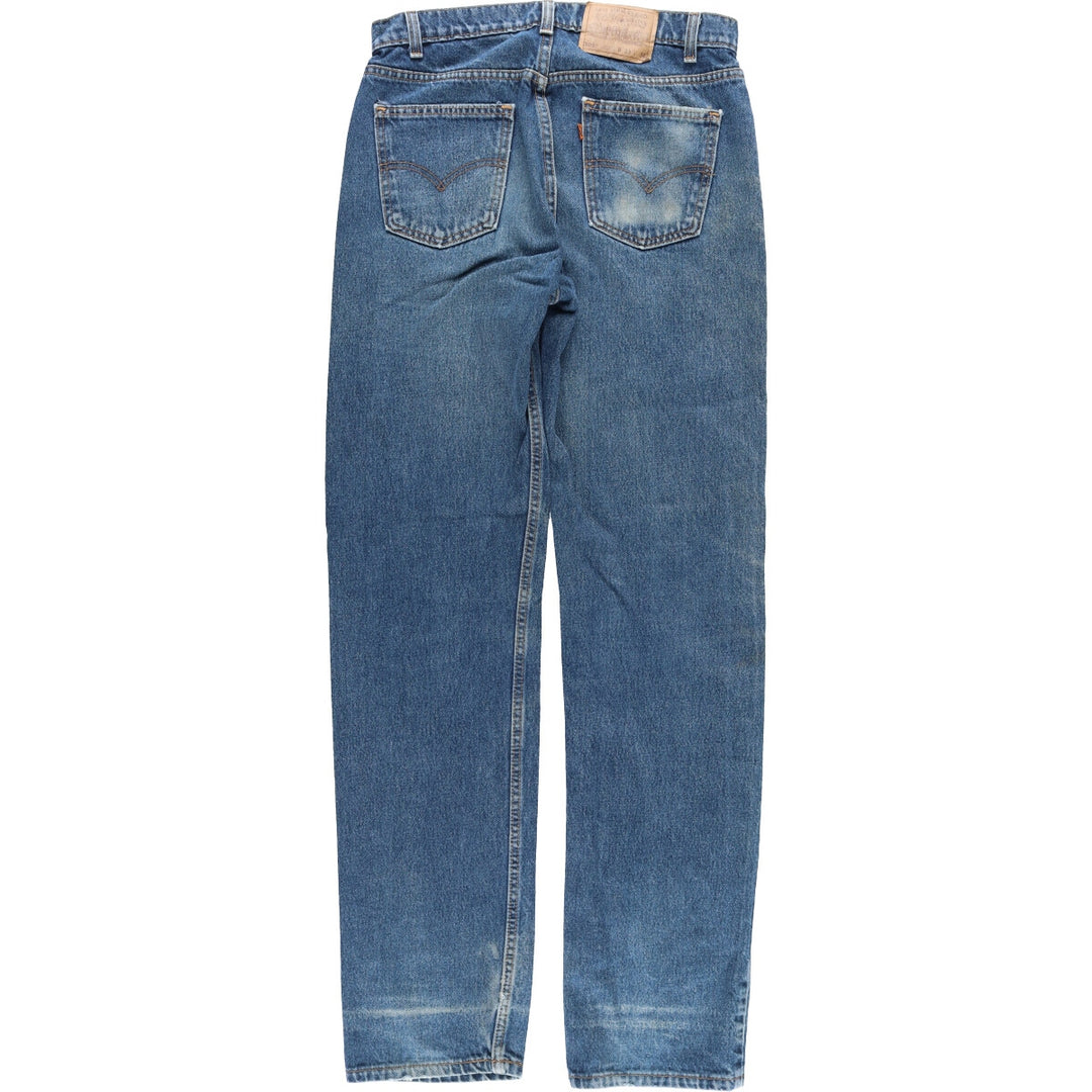 90'S Levi's 505 REGULAR FIT STRAIGHT LEG tapered denim pants made in USA men's w33 vintage /eaa397937