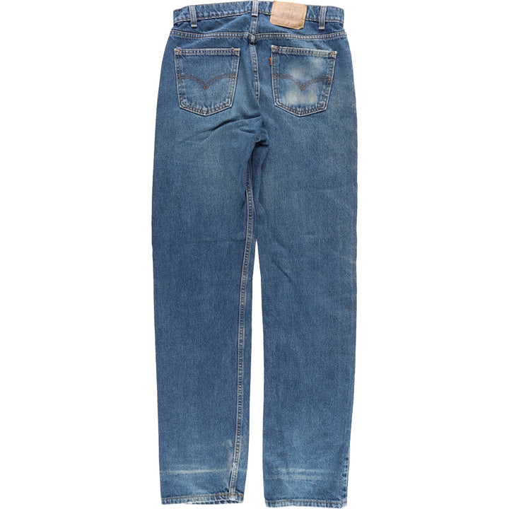 90'S Levi's 505 REGULAR FIT STRAIGHT LEG tapered denim pants made in USA men's w33 vintage /eaa397937