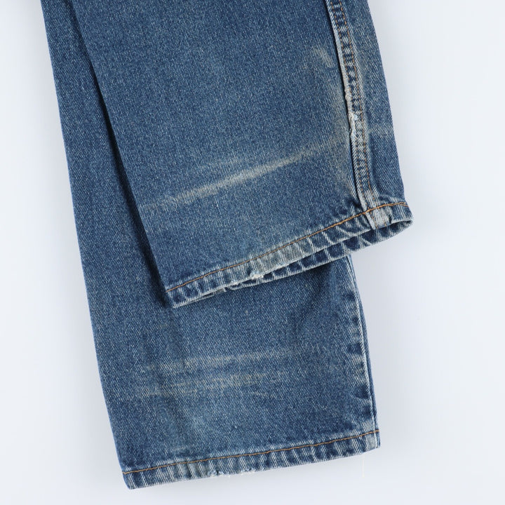 90'S Levi's 505 REGULAR FIT STRAIGHT LEG tapered denim pants made in USA men's w33 vintage /eaa397937