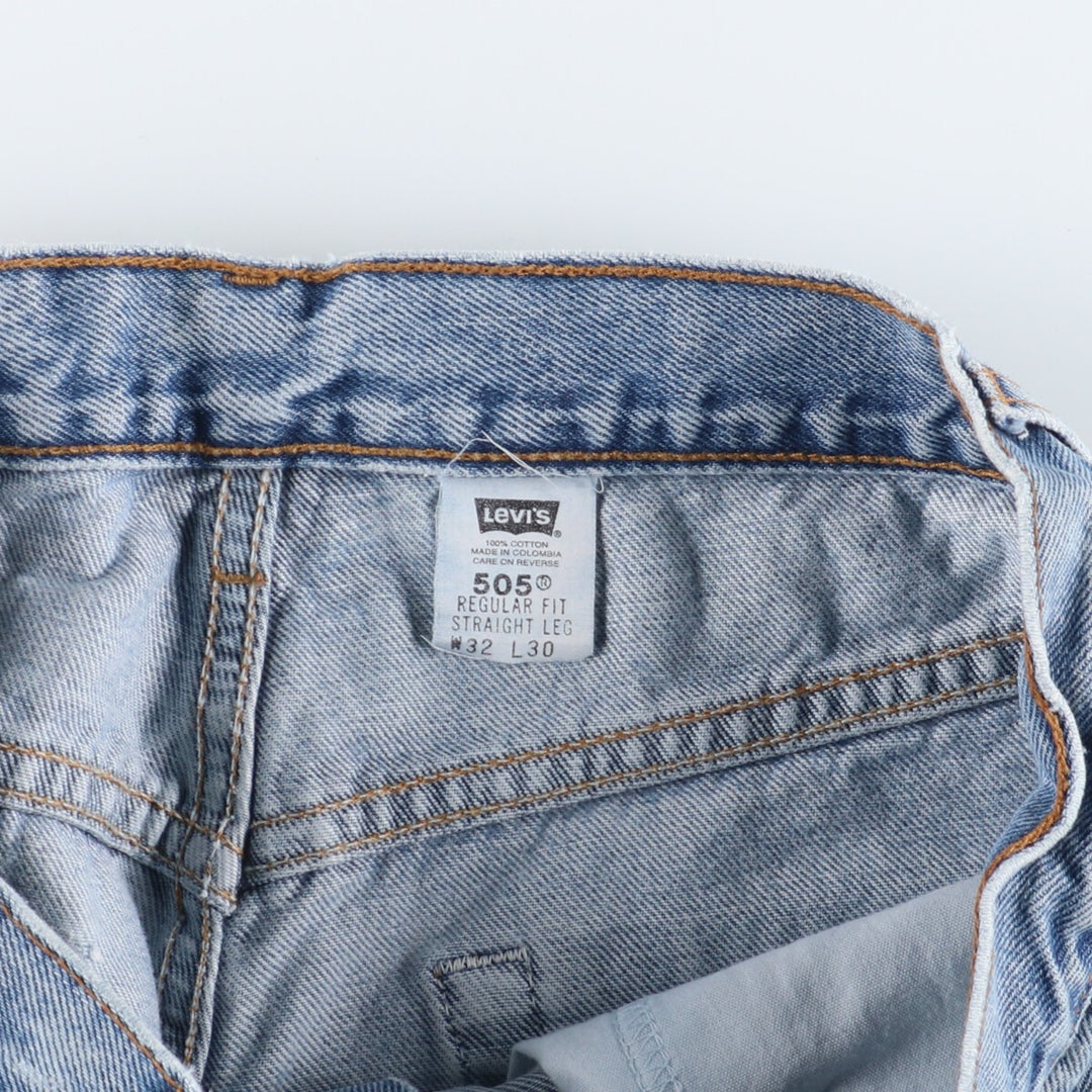 Levi's 505 REGULAR FIT STRAIGHT LEG tapered denim pants for men w32 / eaa397948