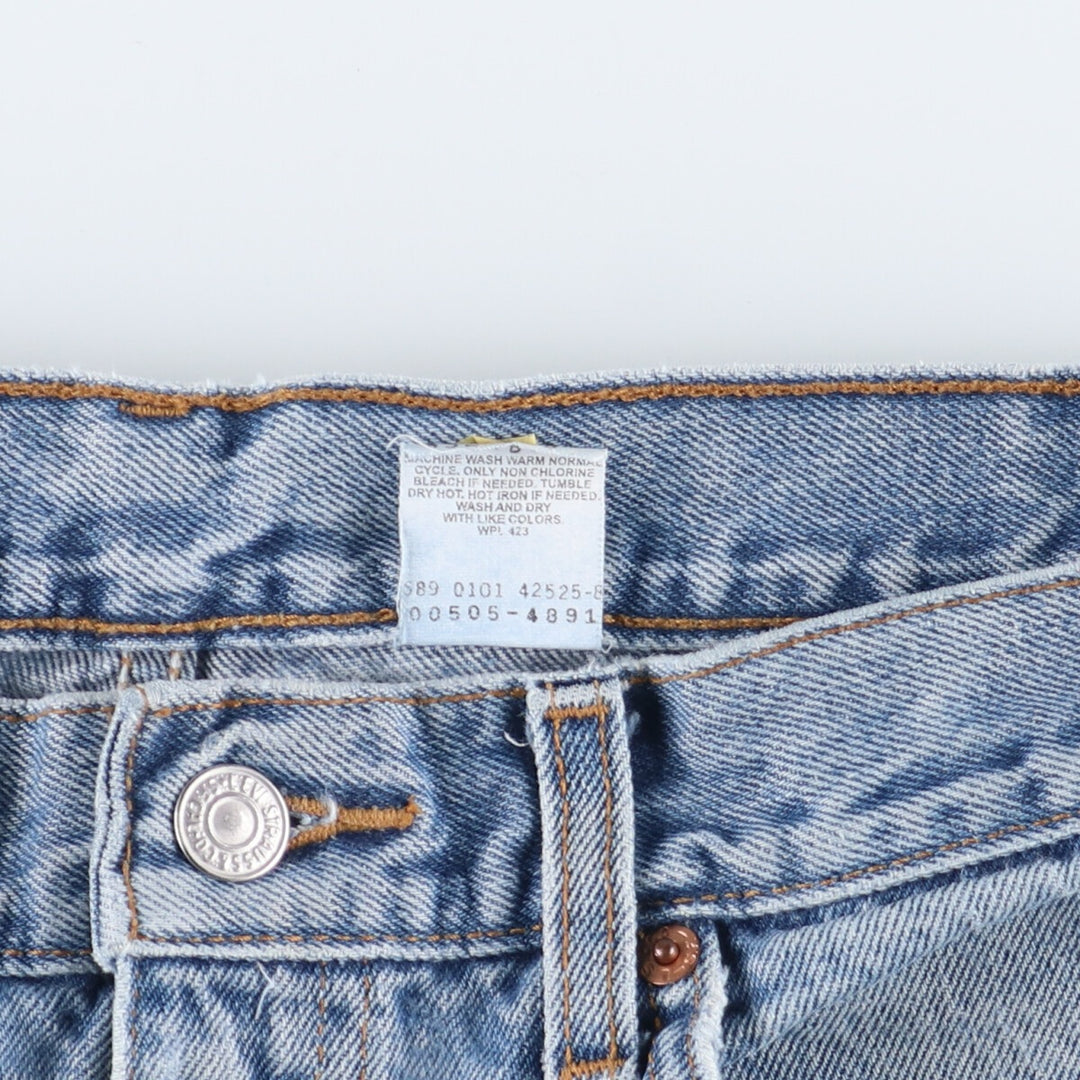 Levi's 505 REGULAR FIT STRAIGHT LEG tapered denim pants for men w32 / eaa397948