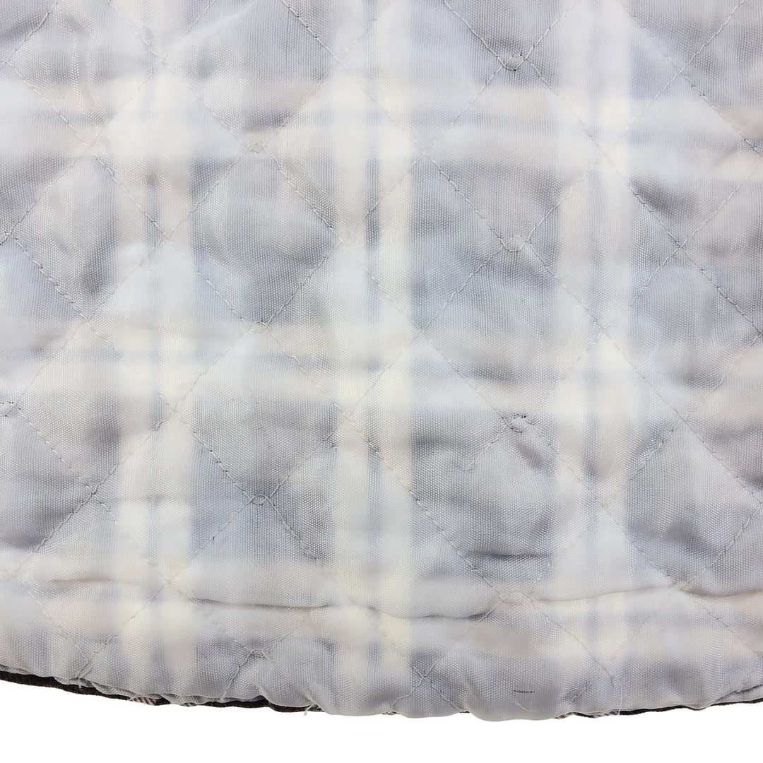 70'S Sears quilted long sleeve flannel check shirt, men's size M, vintage / eaa398101