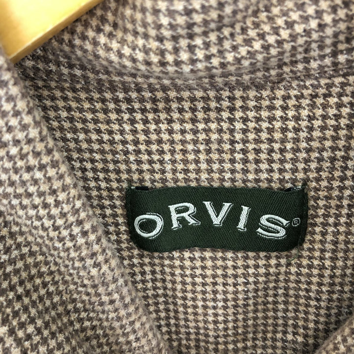 ORVIS Gun Club Check Long Sleeve Light Flannel Check Shirt Men's XL /eaa398176