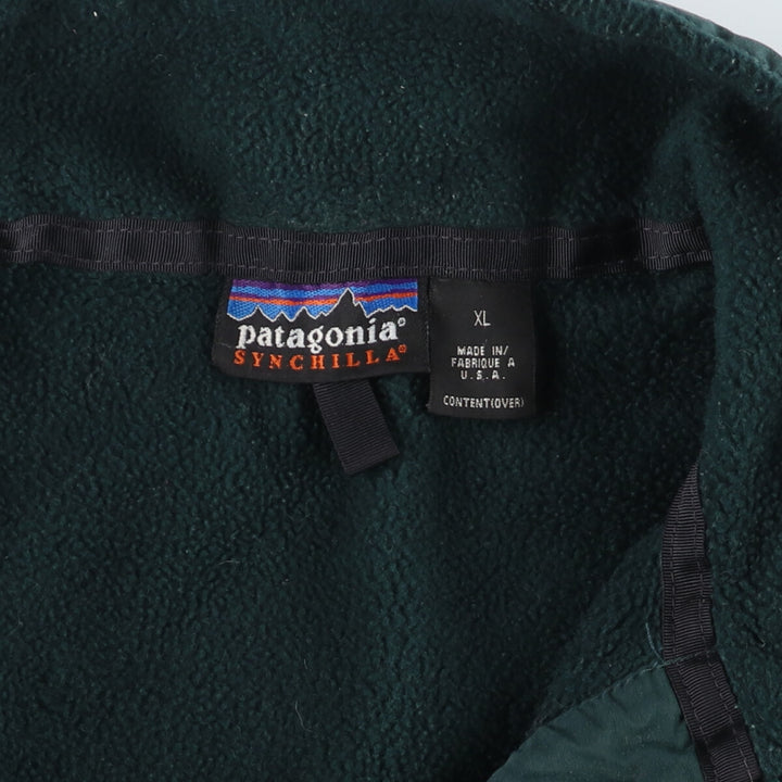 1998 Patagonia SYNCHILLA 25410F98 fleece jacket made in USA, men's XL, vintage /eaa398183