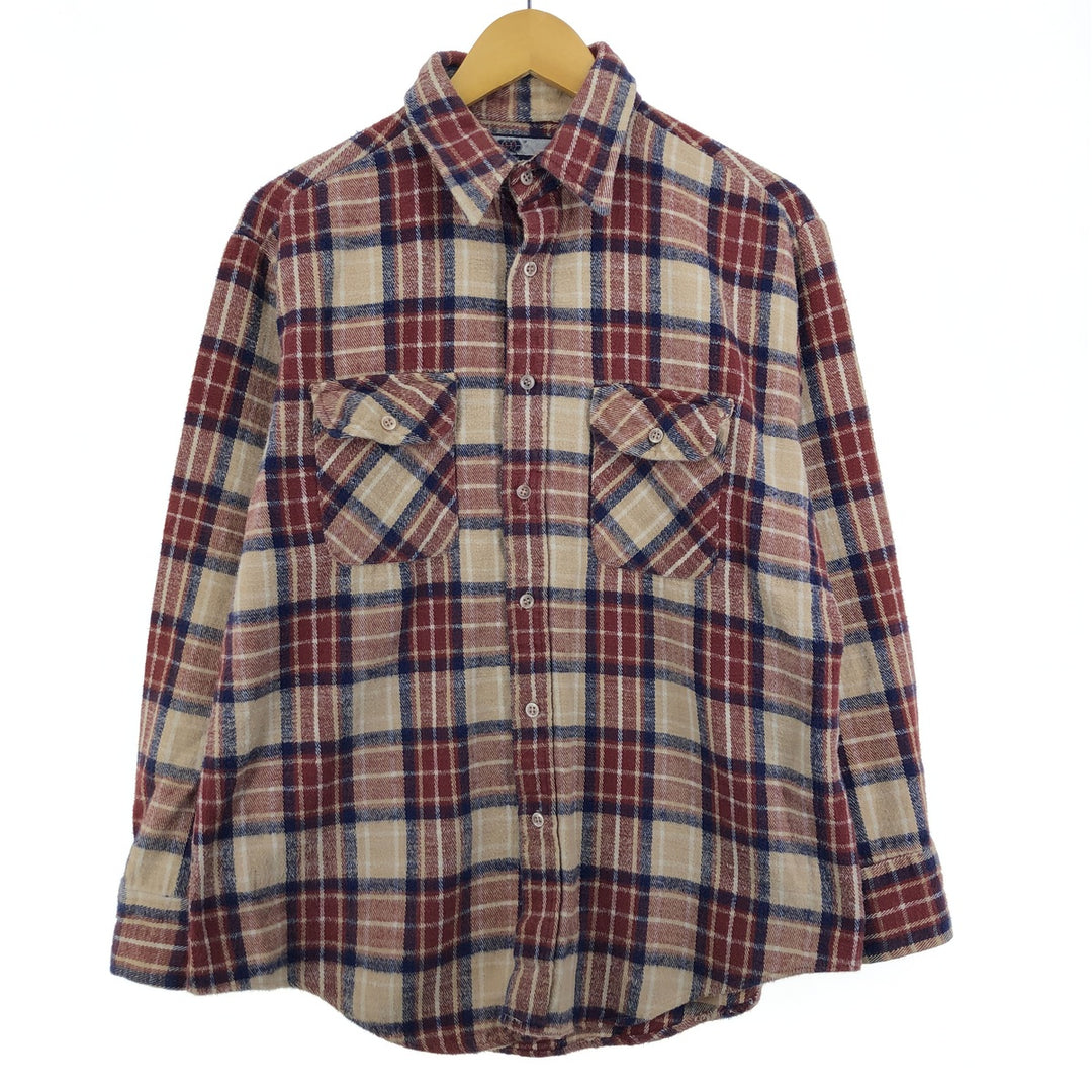 VIP Long Sleeve Flannel Check Shirt Men's L Vintage /eaa398402