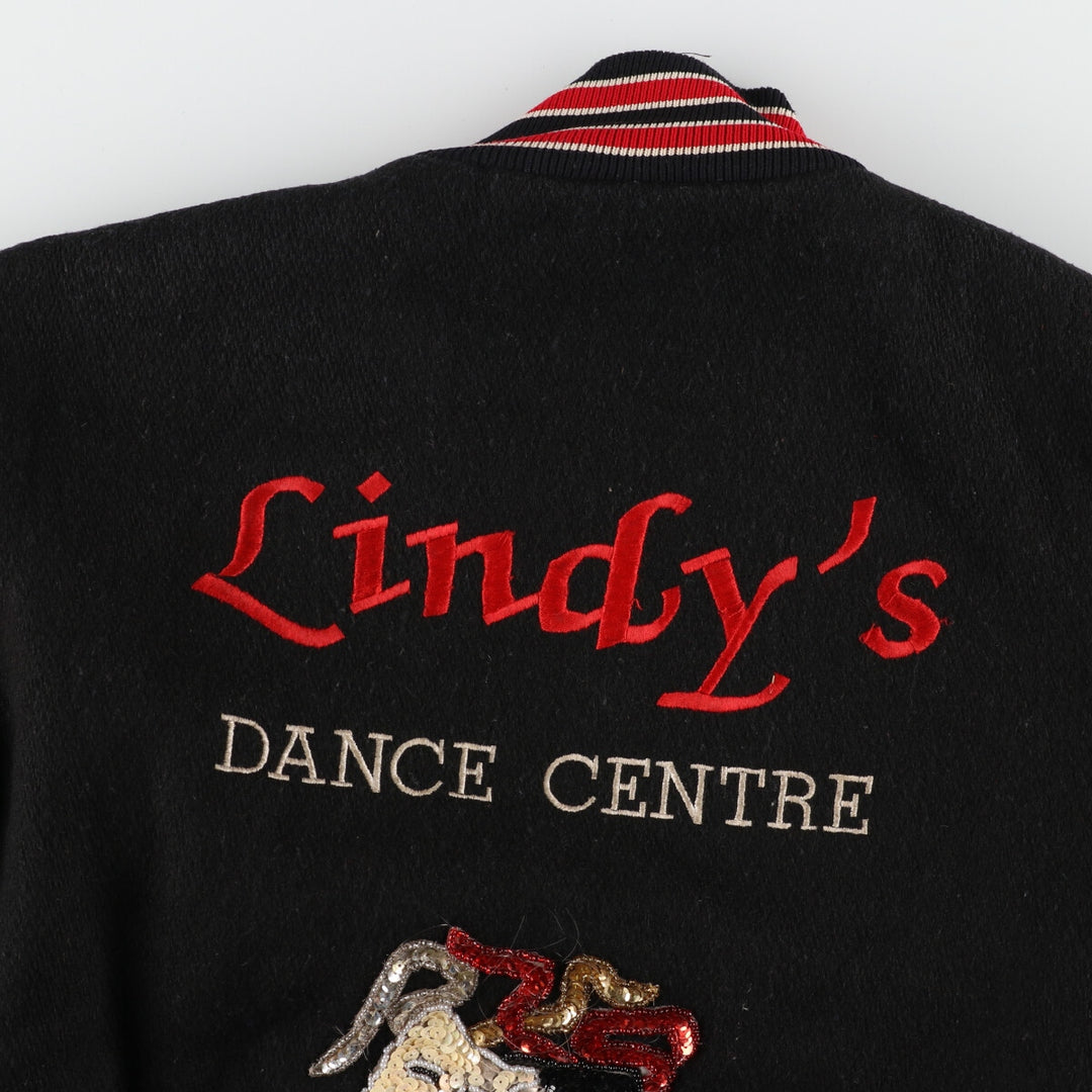 ~90'S Back Embroidery Wool Stadium Jacket Award Jacket Varsity Jacket Women's S Vintage /eaa398708