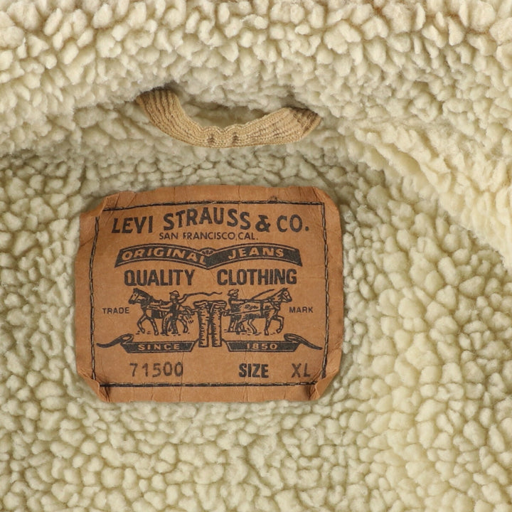 90'S Levi's 71500 Euro Model Corduroy Boa Jacket Men's XL Vintage /eaa398776