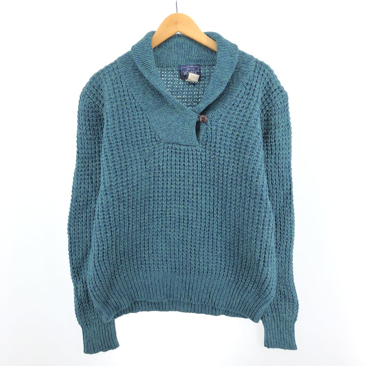 WOOLRICH shawl collar wool knit sweater made in the UK, women's XL /eaa398806