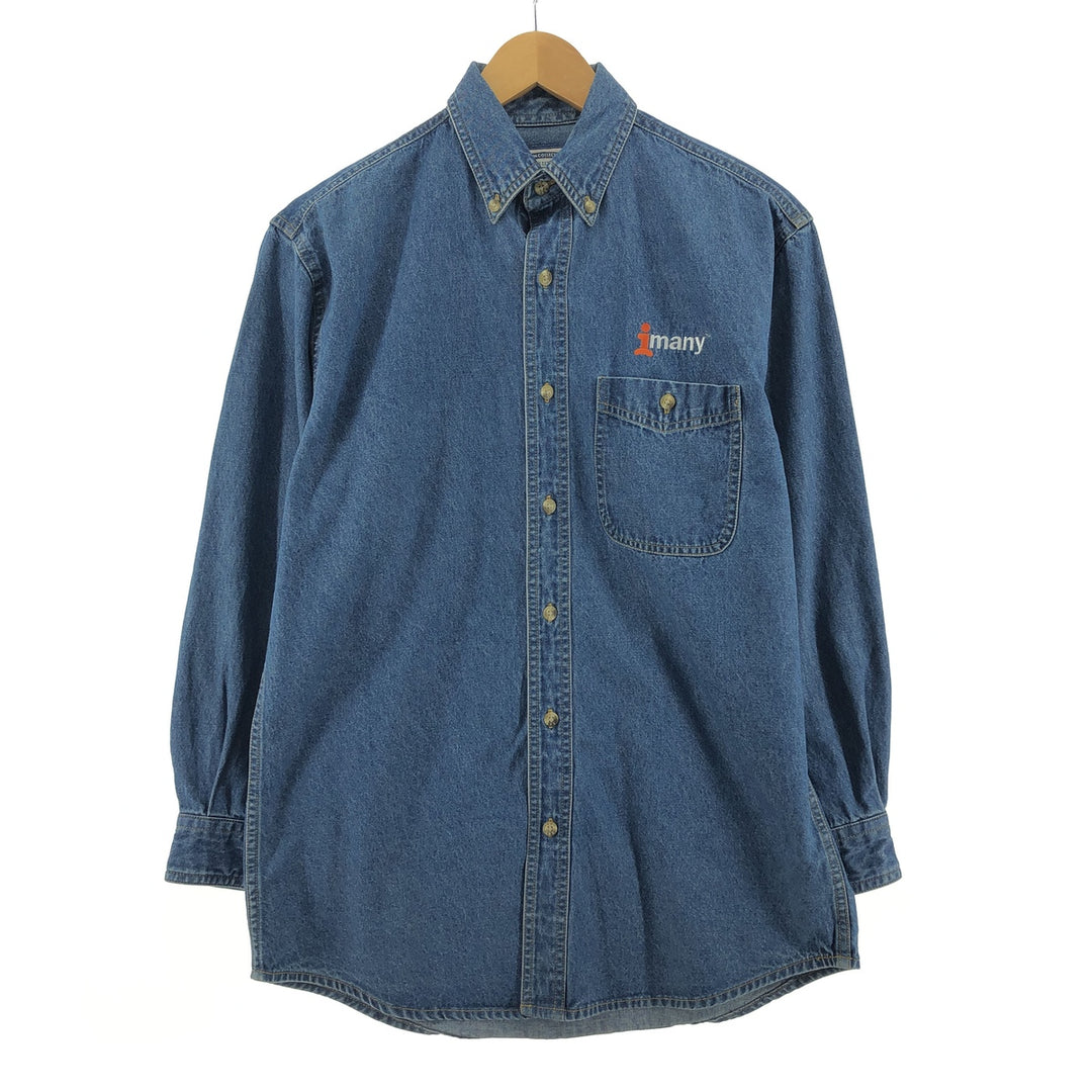 Lee Long Sleeve Button Down Denim Shirt Men's S /eaa398834