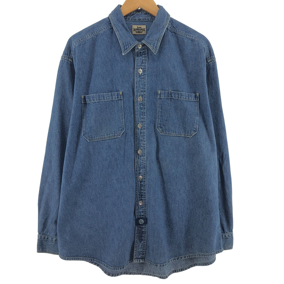 Lee DUNGAREES Long Sleeve Denim Shirt Men's L /eaa398836