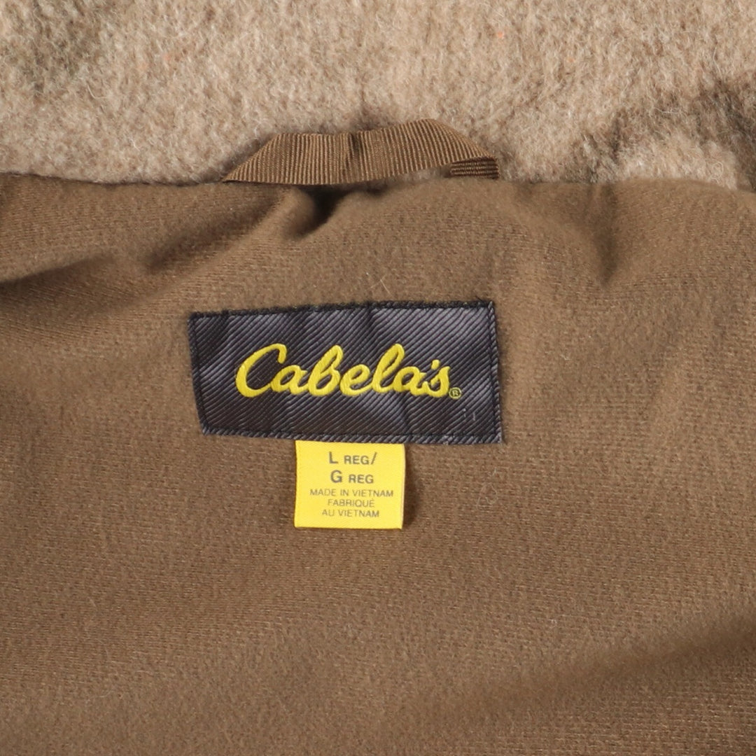 00'S Cabelas Camouflage Pattern Fleece Jacket Men's L /eaa398874