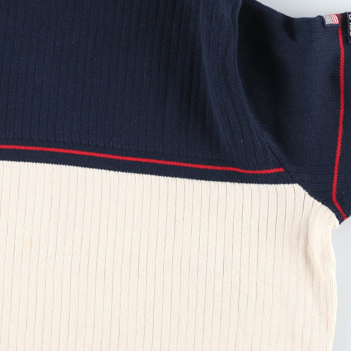 90'S Ralph Lauren POLO JEANS COMPANY Turtleneck Cotton Knit Sweater Made in Australia Men's XL /eaa399008