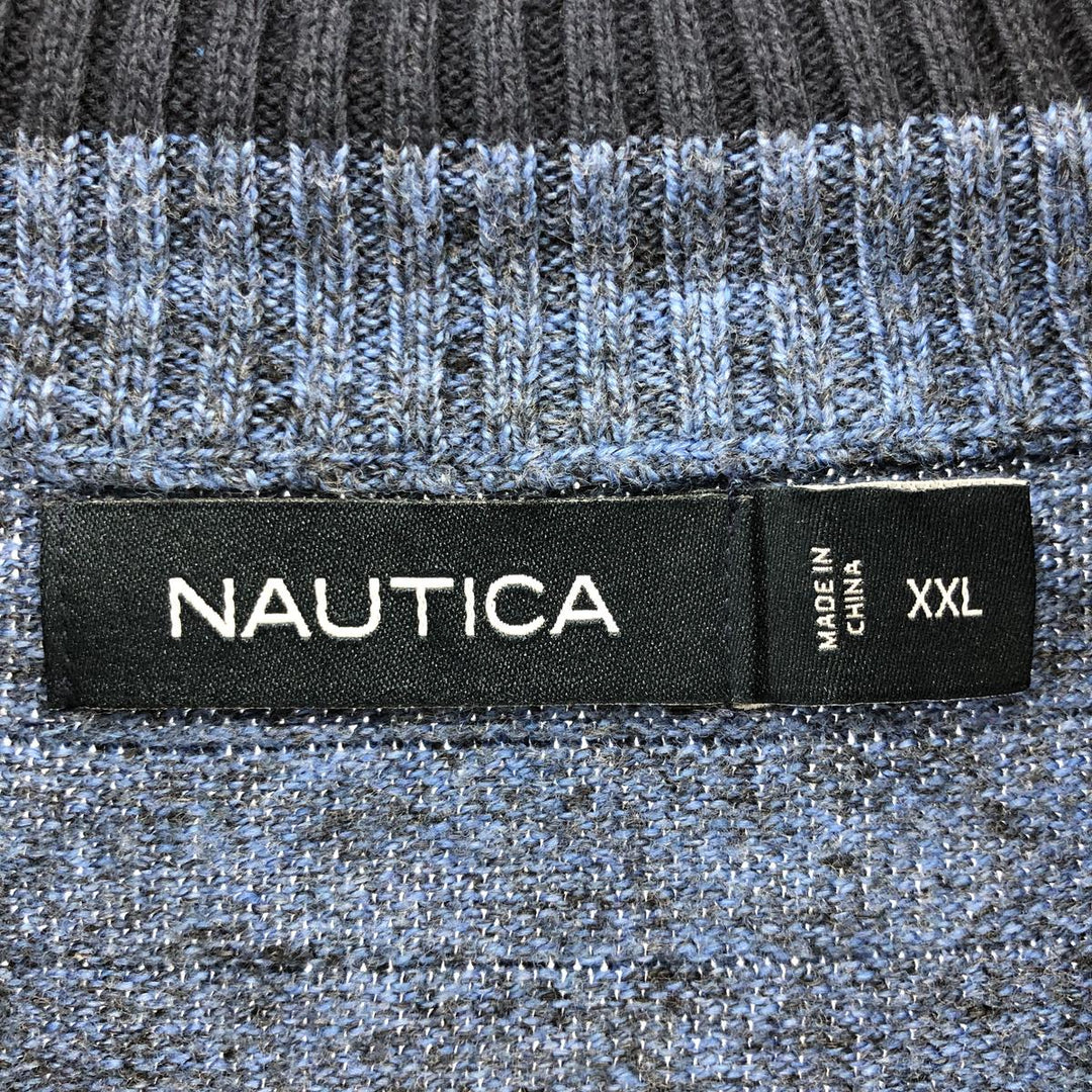 NAUTICA Cotton Knit Full Zip Sweater Men's XXL /eaa399010