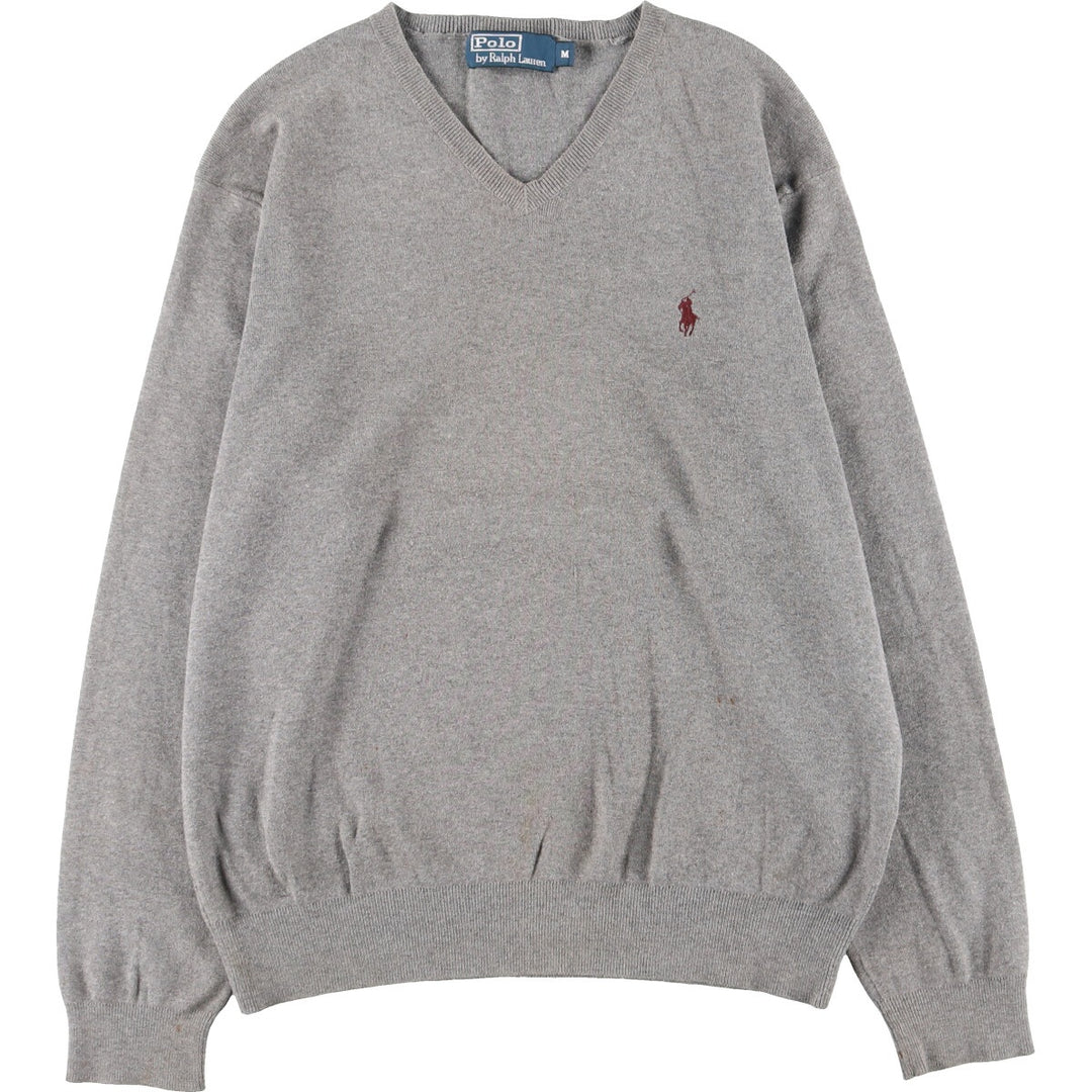 Ralph Lauren POLO by Ralph Lauren V-neck Pima cotton knit sweater, men's size M / eaa399020