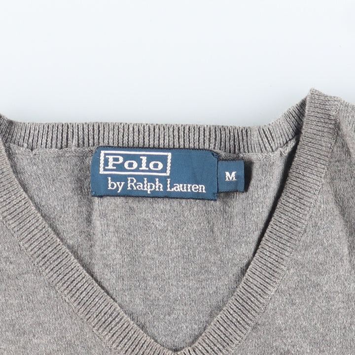 Ralph Lauren POLO by Ralph Lauren V-neck Pima cotton knit sweater, men's size M / eaa399020