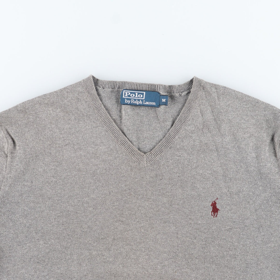 Ralph Lauren POLO by Ralph Lauren V-neck Pima cotton knit sweater, men's size M / eaa399020