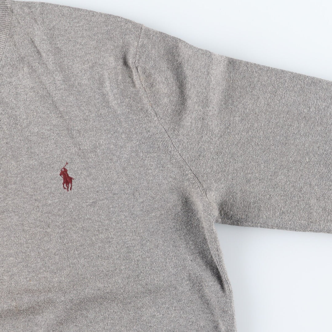 Ralph Lauren POLO by Ralph Lauren V-neck Pima cotton knit sweater, men's size M / eaa399020