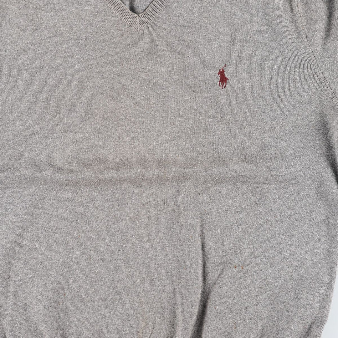 Ralph Lauren POLO by Ralph Lauren V-neck Pima cotton knit sweater, men's size M / eaa399020