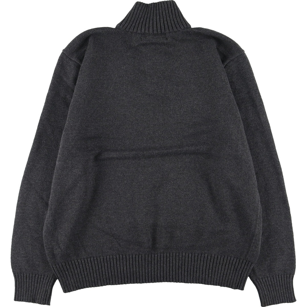 Ralph Lauren POLO by Ralph Lauren High-neck cotton knit half-button sweater Men's XL equivalent /eaa399028