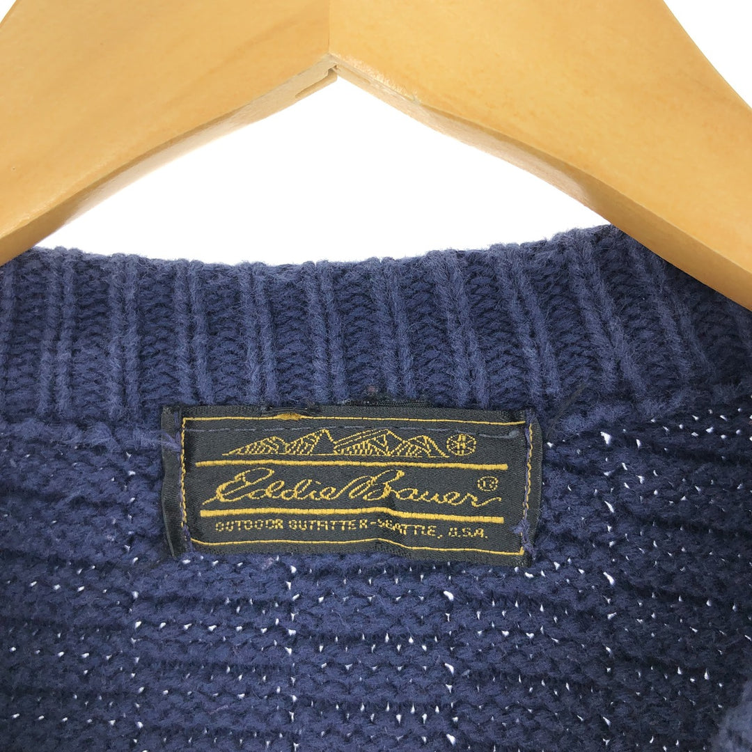 90'S Eddie Bauer Cotton Knit Sweater Men's L Vintage / eaa399051