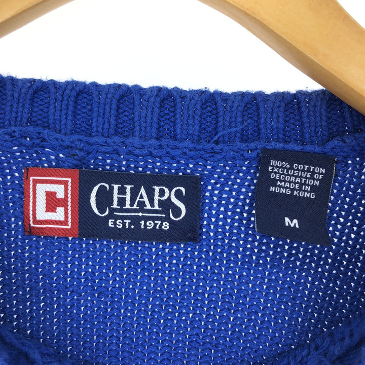 CHAPS Cotton Knit Sweater Men's M /eaa399076