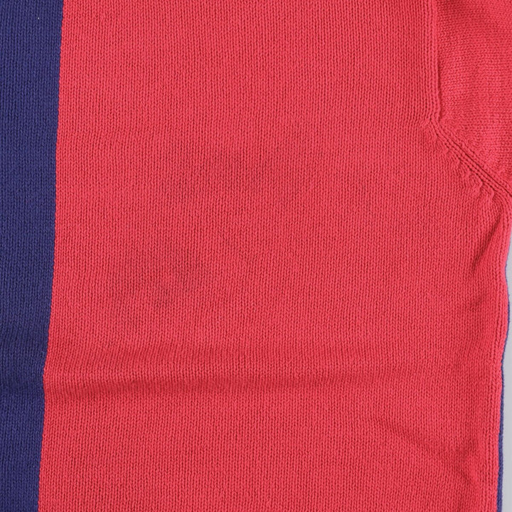 Brooks Brothers Two-Tone Cotton Knit Sweater, Men's Size L cotton red type Vintage Second Hand