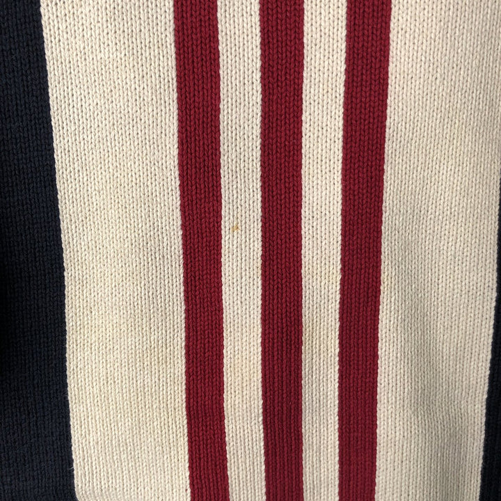 90'S Tommy Hilfiger Cotton Knit Sweater, Men's Size L cotton white type Vintage Second Hand