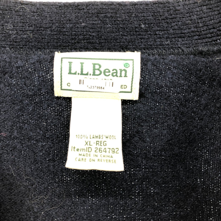 00'S LLBean Wool Knit Cardigan Men's XL /eaa399204