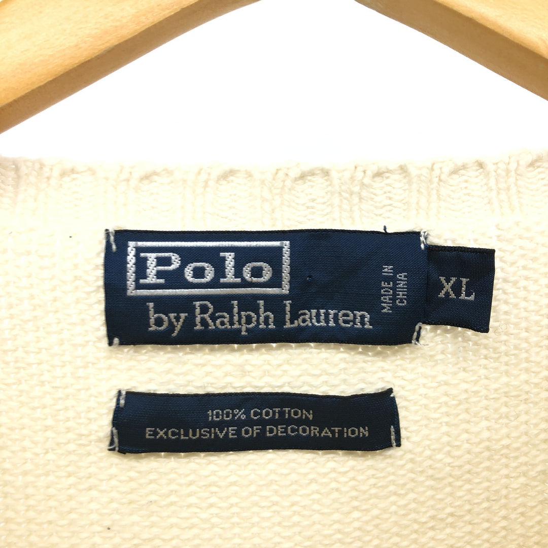 Ralph Lauren POLO by Ralph Lauren Cotton Knit Sweater Men's XL /eaa399212