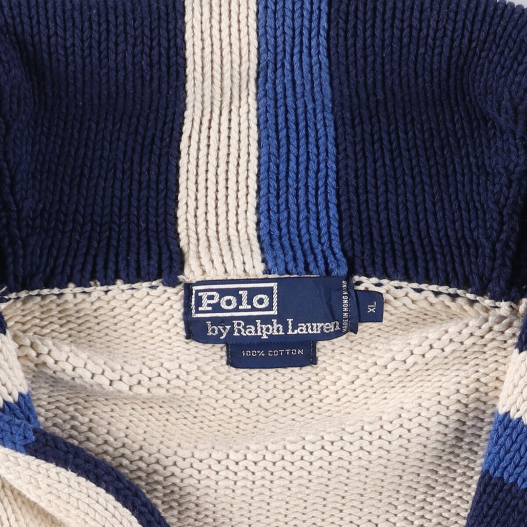 90'S Ralph Lauren POLO by Ralph Lauren shawl collar cotton knit cardigan, men's XL size /eaa399224