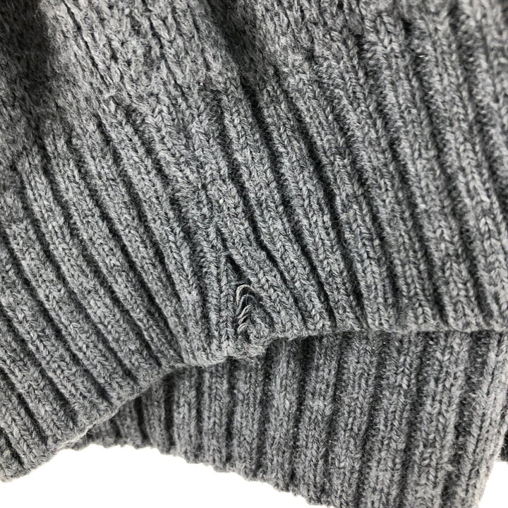 PREMIER MAN Argyle Pattern Acrylic Knit Sweater, Men's M size acrylic gray type Vintage Second Hand