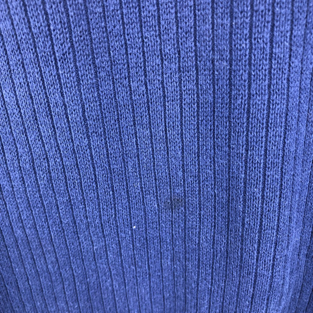 90s-00'S Tommy Hilfiger V-neck cotton knit sweater, men's size XL cotton navy blue type Vintage Second Hand