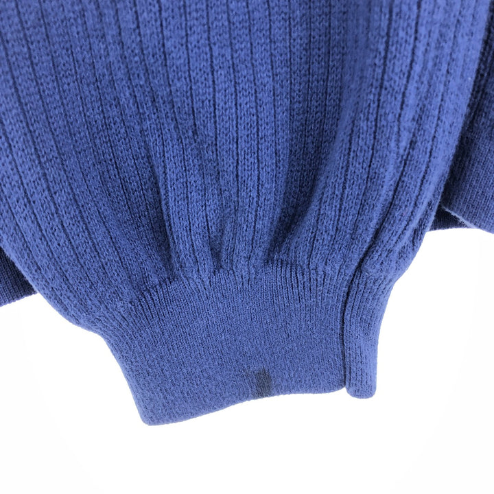 90s-00'S Tommy Hilfiger V-neck cotton knit sweater, men's size XL cotton navy blue type Vintage Second Hand