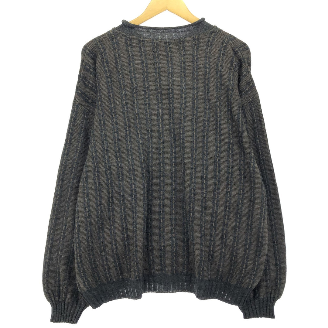 paperwork all-over print wool x acrylic roll neck wool knit sweater men's XL size /eaa399323