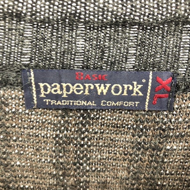 paperwork all-over print wool x acrylic roll neck wool knit sweater men's XL size /eaa399323