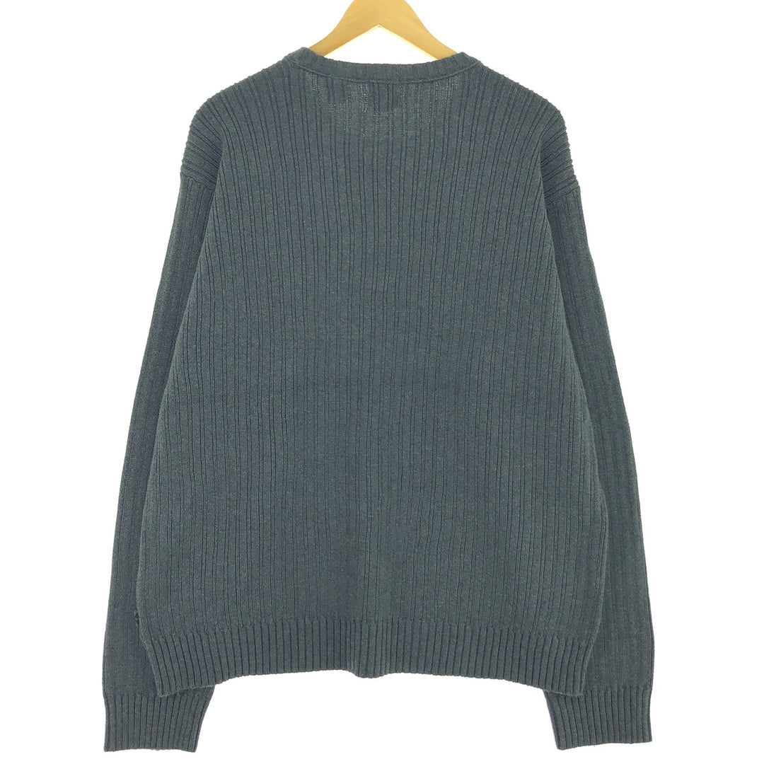 Timberland Men's Cotton Knit Sweater, Size XL cotton gray type Vintage Second Hand